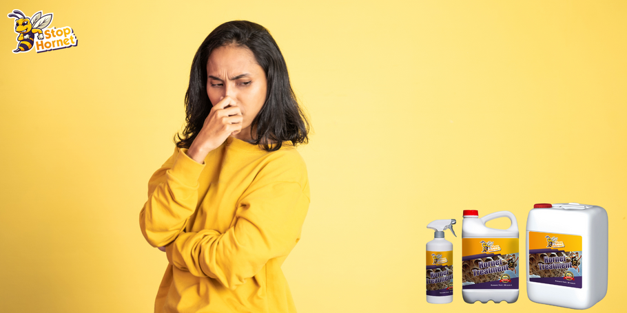 Heeft het product tegen horzels en wespen een onaangename of aanhoudende geur?